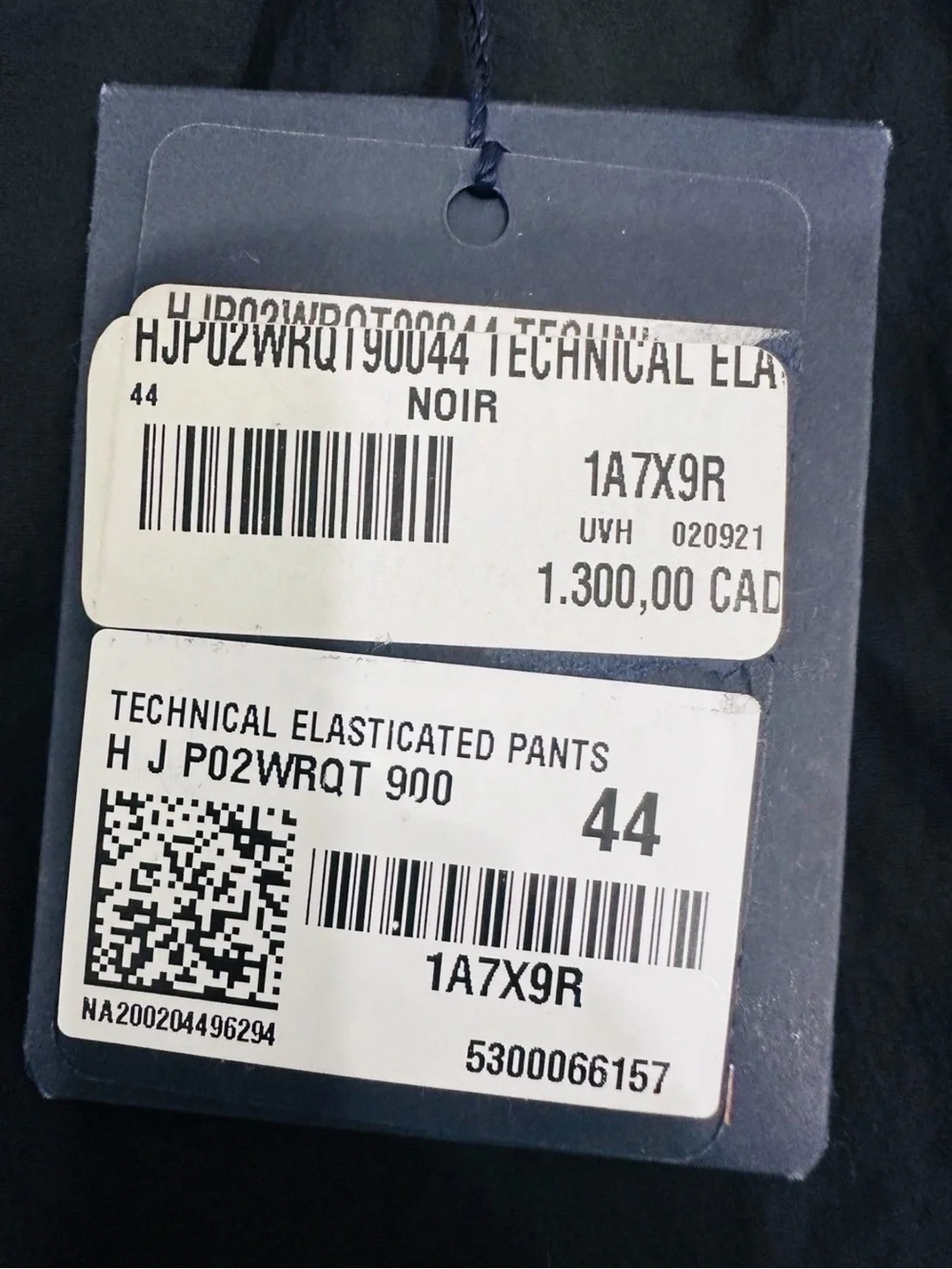 Louis Vuitton Men’s Dark Blue Elastic-Waist Joggers